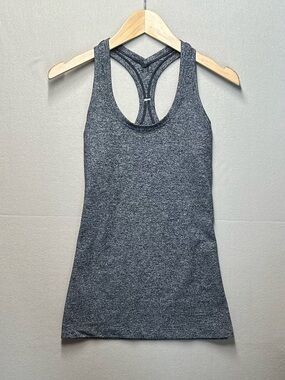 💛 lululemon athletica Heathered Charcoal Racerback Tank